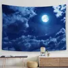 Arazzi Foresta Mistero Cielo stellato Arazzo appeso a parete Boho Room Decor Alberi e stelle Jungle Moon Decorazione per la casa