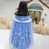 Dziewczyna sukienki dziewcząt Cloak Opieka wierzchnia zakrywa księżniczka jesień i zima dzieciak z ciepłym szalą Bybsf