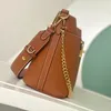 9A Designer Bag Full Leather Barrel Handbags with Chain Strap Smooth Bucket Made with Pebbled Calfskin Leather with Gift Box