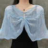 Damesblouse ijszijde holle gebreide sjaal zomer airconditioning nekbescherming trui cape parel zonnebrandcrème kleding R73 240314