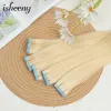 Extensions isheeny Seamless Inject Tape in Hair Extensions 12" 16" 20" 24" PU Skin Weft Tape Hair 10pcs/pack Natural Blonde Real Human Hair