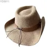 Breda randen hattar hink amerikansk original västerländsk cowboy hatt ren ull filt styling ull big cornice 240319