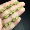 スタッド1ペアFengbaowu NaturalR Rough Peridot Earring Earring Stud 925 Sterling Silver Reiki Healing Stone Jewelry Gift for Womenc24319