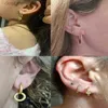 Stud 2023 Brand New 925 Silver Earring Original Brand Round Rose Gold Earrings Hoop Type Fashion Women Exquisite Stud Earrings GiftC24319