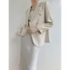 Chicroom Off White Suit Jacket pour femmes printemps et automne nouveau style de transport décontracté petit Z364 {catégorie}