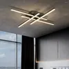 Plafoniere Soggiorno Sala da pranzo Villa Appartamento Sala Dimmerabile Lampadario a LED AC 85-265V Illuminazione interna nordica