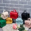 Leather Baby Messenger Bags Children Kids Girls Princess Shoulder Bag Handbag Solid Bowknot Princess Coin Purses 240314