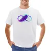 Men's Tank Tops Infinity With Purple Feather T-Shirt Cute Clothes Tees Short Sleeve Tee Kawaii Men T Shirt