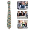 Bow Ties Geo Print Tie Geometric Printed Neck Classic Elegant Collar For Men Wedding Party Necktie Accessories