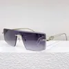 Modedesigner Panthere de Sonnenbrille für Frauen Herren Rahmenlosen Square One -Stück Geparden Objektiv Modetrend Sonnenbrille CT0058