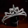 Grampos de cabelo romântico coroas acessórios femininos nupcial headpiece noivado hairwear casamento arco-nó forma tiaras an437