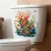 Toilet Stickers T743 # underwater world for wall sticker toilet decoration for living room decorative stickers house beautify self-adhesive Mural 240319