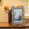 Ramki Vintage Picture Frame żywica w stylu europejskim wisząca luksus po stole salon w jadalni wystrój sypialni