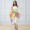 Vestidos de trabalho bloco de cores borla hem diagonal ombro blusa conjunto cintura alta lanterna mangas saia plissada terno roupas moda feminina