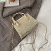 Sacs à bandoulière en dentelle fleur pour femmes, sacs à main de plage tissés en paille brodés pour dames, sacs à main de luxe faits à la main