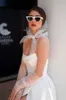 Modern Beyaz Satin A Hattal Gelinlik Basit Straplez Boho Plaj Bahçesi Gelin Gowns Piled Seksi Yüksek İkinci Resepsiyon Evlilik Elbise Yd