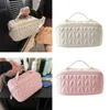 Cosmetic Bags Travel Organizer Pouch For Female Girls Waterproof PU Leather Essentials Makeup Bag El