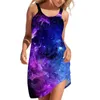 Casual Jurken Sterren Print Zomer Voor Vrouwen 2024 Vrouwen Strand Zonnejurk Beachwear Mouwloze Vakantie Camis Jurk Vestido