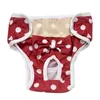 Vêtements pour chiens Bowtie Pantalon physiologique féminin Couches d'été Vêtements menstruels Princesse douce respirante culotte pour animaux de compagnie