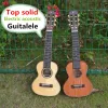 Guitar Top Solid Acoustic Electric Guitalele 28 Inch Mini Guitar 6 String Ukulele Ukelele Guitarra Mahogany Acacia Spruce Sapele