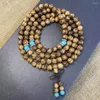 Bransoletka przyjaciółki z wysoką wartością estetyczną Old Material Agarwood 108 Buddha Beads Natural Para