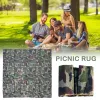 MAT PICNIC RUG FOLDING POCKT CAMPING MAT Tält Kamouflage Thin Mat Beach tarps Ultra filt Picknick utomhus strandvattentät cl d3p9