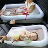 Baby uppblåsbar lägerbädds luftmadrasser bil bakre fällbara barn sovande barn rese tillbehör höghastighet järnvägsplan 240311