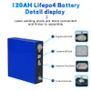 120AH Lifepo4 Battery Grade A Rechargeable Lithium iron phosphate Battery DIY 12V 24V 48VFor RV Campers EV RV Boats Golf Carts