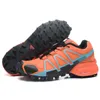 2024 Gratis frakt Speedcross 4 3 utomhusmän löparskor Speedcross Runner Men Sport Sneakers Dark Blue Purple Orange Red Athletic Jogging Walking 36-41