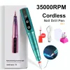 Kits 35000rpm Electric Nail Drill Manicure Hine for Nails Pedicure Cordless Portable Strong Electric Nail File for Gel Polish Pen