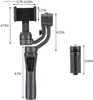Stabilizatory F6 3 Oś Gimbal Handheld Stabilizator Kamera komórkowa Uchwyt aparatu akcji anty Shake Smartfon Gimbal na telefon Q240319