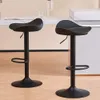 YOU Set di 2 sgabelli da bar girevoli regolabili moderni in metallo ad altezza bancone con poggiapiedi-sgabelli da cucina ergonomici e aerodinamici per isola sedia da bar (nero)