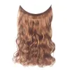 Synthetic Wigs Fashion Women Long Straight Curly Wig Full Head Hairpiece Clip Hair 240328 240327