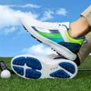 HBP Non-Merk Outdoor Golfen Spikes Schoenen Mannelijke Roterende Schoenveters Sport Sneakers Antislip Trainers Golfschoenen