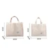 Totes Luxury Designer Handbag Corduroy Ladies Bag 2024 Trend Single Shoulder Solid Color Buckle Messenger Small Square