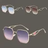 Позолоченные дизайнерские солнцезащитные очки в полной оправе для женщин, черные треугольные мужские дизайнерские солнцезащитные очки, модные уличные очки, повседневные очки для вождения fa081 E4