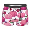 Calzoncillos Calabaza Rosa Otoño Halloween Hombre Ropa interior larga Calzoncillos tipo bóxer Pantalones cortos Bragas Novedad Calzoncillos transpirables para hombre S-XXL 24319