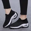 Casual Shoes Women Walking Sock Slip On Mesh Platform Air Cushion Athletic Designer Sneakers For Tenis De Luxo Feminino