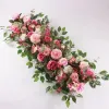 100 cm luksusowa biała róża sztuczna rzędowa stół