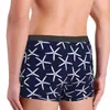 Onderbroek Mannen Boxershorts Slipje Blauw En Wit Zeester Zacht Ondergoed Mannelijke Nieuwigheid S-XXL Onderbroek 24319