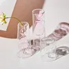 Nordisk kreativ färgad glasvas ornament kreativa hydroponiska transparent blomma torktumlare hem vardagsrum dekoration 240401