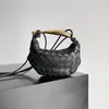 디자이너 가방 미니 크로스 바디 20cm 어깨 램스 피킨 핸드백 뜨개질 가죽 가방 여성 고급 핸드백 지갑 작은 다중 색상