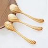 Kaffescoops 6 st Olive Wood Spoon Set träskedar Teta omrörande av redskap för kökblandning