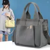 Totes Women's Crossbody Bag Multi-Pocket Japanese Handbag Canvas axelmeddelande Fashion Work Lunchbox Tygväskor Shopping Shopping