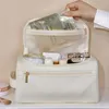 Borse per cosmetici Borsa in pelle PU di grande capacità per le donne Articoli da toeletta da viaggio portatili multifunzionali Conservazione impermeabile per la cura della pelle