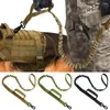 Hundehalsbänder, 1 Stück, verstellbare elastische Nylon-Trainingsleine (Khaki)