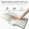 Neckkudde långsam reboundminne bomullskudde Cervical Partition Memory Pillow för anti-snoring 240401