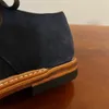 Stövlar C41 Rockcanroll Superkvalitet Italiensk kohudsläder Hållbara snygga handgjorda Goodyear Welled Suede Size 35-50