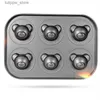 Moldes de cozimento Urso Baking Mold Pan Non-Stick Aço Carbono DIY Cute Candy Bolo Mold Ferramentas Decoração Biscoito Doces Molde Acessórios de cozimento L240319