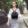 Ryggsäck kvinna mini väska läder anti stöld svart liten axel kvinnlig reseflicka ryggväska